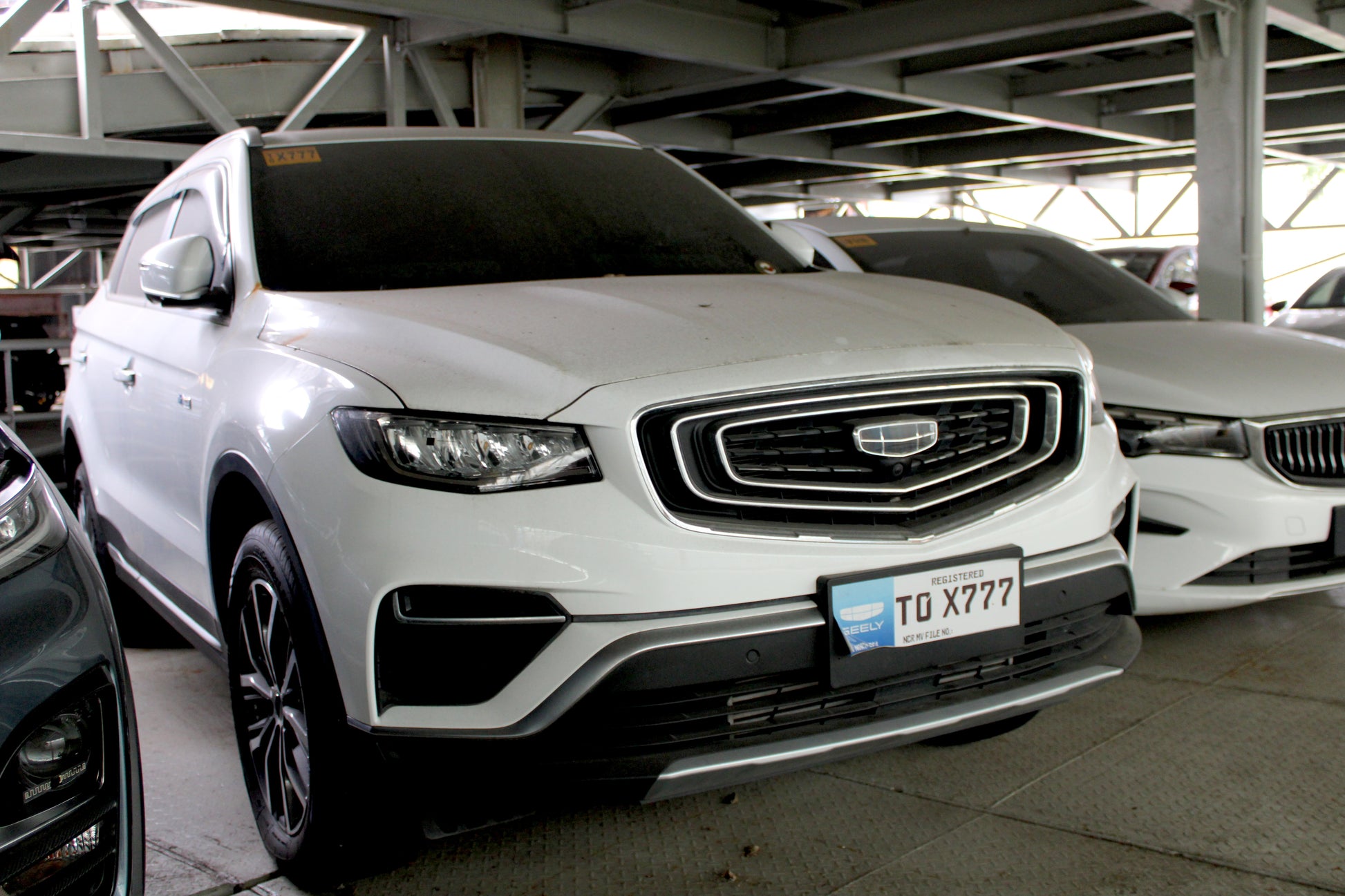 2023 Geely Azkarra Luxury 1.5 Automatic Gasoline with 7,000 km mileage and Unencumbered CR available at ROPO - Quality Pre-Owned Cars in Metro Manila, Philippines.