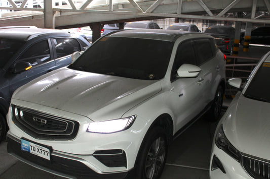 2023 Geely Azkarra Luxury 1.5 Automatic Gasoline with 7,000 km mileage and Unencumbered CR available at ROPO - Quality Pre-Owned Cars in Metro Manila, Philippines.