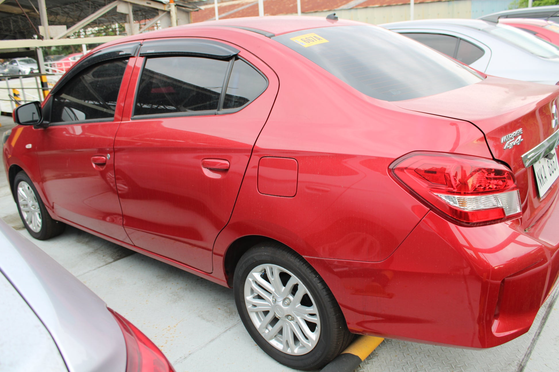 2024 Mitsubishi Mirage G4 GLX 1.2G CVT Automatic Gasoline with only 800 km mileage and unencumbered CR available at ROPO - Quality Pre-Owned Cars in Metro Manila, Philippines.