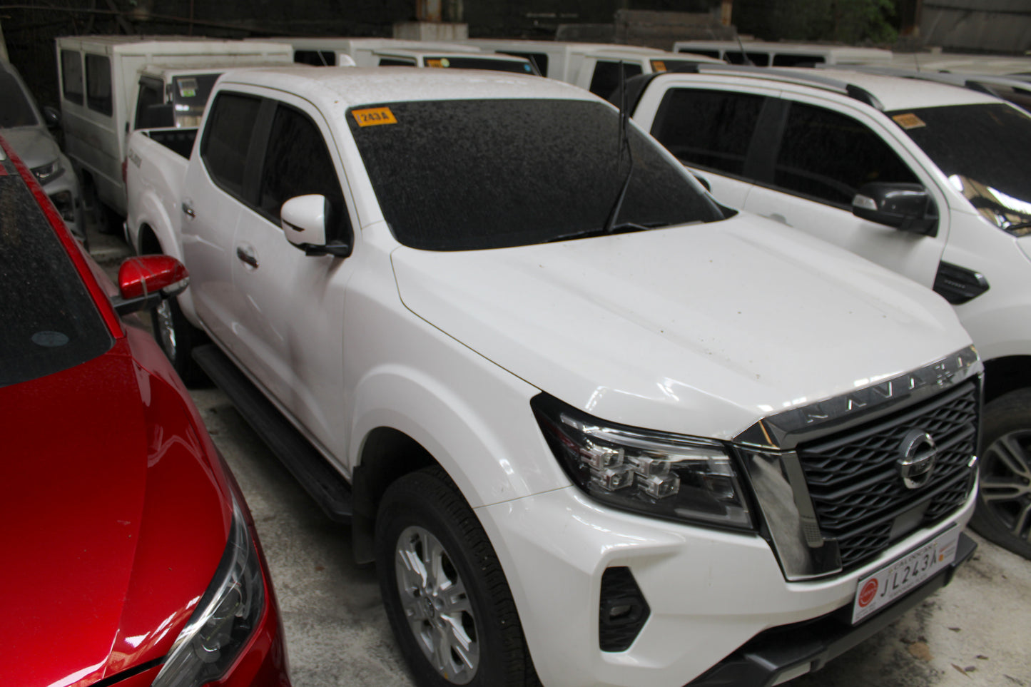 2024 Nissan Navara VE 2.5L 4x2 Manual Transmission Diesel with 1,000 km mileage and unencumbered CR available at ROPO - Quality Pre-Owned Cars in Metro Manila, Philippines.